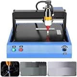 400W Electric Metal Marker, Steel Plate Engraver for Signs & Hard Plastic Nameplates, 2 Inch Per Sec Fast Marking, Adjustable Depth Gantry System, Desktop Industrial Labeling Tool for Aluminum Cold