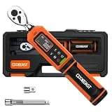 coobeast Digital Torque Wrench 1/4 Drive, 0.33-22.1 Ft.lbs./0.45-30Nm Range, Electronic Torque Screwdriver with Dual Direction Ratchet, Buzzer and LED Alert for Bicycle, Bike, DIY and Home Repair