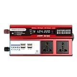 QWEYHNGMO 500W Car Inverter 12v 220v Solar 4usb Mobile Phone Charger with LCD Display Dual Socket Power Converter