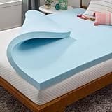 Linenspa Memory Foam Mattress Topper, King Size - 3 Inch Gel Infused Memory Foam - Plush Feel - Cooling and Pressure Relieving - CertiPUR Certified