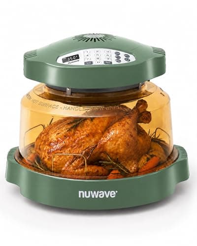 Nuwave Pro Plus 2 Air Fryer Oven, Infrared Countertop Convection, No Defrost No Preheat, Triple Combo Heating, 10-in-1 Multicooker, PFAS & BPA Free, 10LB Capacity, Dishwasher Safe Parts, 20660V03O