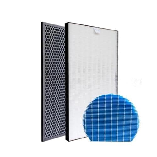 VEODONT Compatible with Sharp Air Purifier KC-D40E-W KC-D50 KC-E50 KC-F50 KC-D40E Heap Filter Actived Carbon Filter 40 * 22cm Air Humidifier Parts(Set and Humidifying)