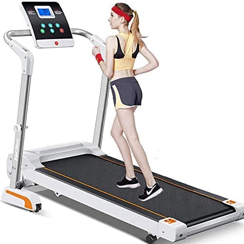 RJYYYDS Folding Treadmill for Home Portable Electric Treadmill Running Exercise Machine Compact Treadmill Foldable Heart Rate Monitor 5Inch Screen for Small Apartments and Office