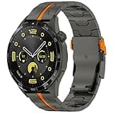 synsing Titanium Watch Metal Strap Compatible with Huawei Watch GT6/GT6 Pro/GT5 46mm, 22mm Metal Band for Huawei GT4/3 46mm/ 3 Pro 46mm,GT 2e/Active/Classic/2 Pro/46mm/Sport/Elegant