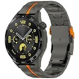synsing Titanium Watch Metal Strap Compatible with Huawei Watch GT6/GT6 Pro/GT5 46mm, 22mm Metal Band for Huawei GT4/3 46mm/ 3 Pro 46mm,GT 2e/Active/Classic/2 Pro/46mm/Sport/Elegant