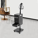 LOYALHEARTDY 500W Nano Mist Hair Steamer, Professional 7-Temp & 4-Mode Hair Care Machine with 34in Hose, 4 Wheels & 33.81oz Tank for Scalp Detox, Coloring, Perming, Salon & Home Use, 110V