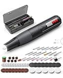 Cordless Rotary Tool, 8V Multi Tool with Auto-Lock Chuck & 5 Speed, 23,000RPM Rechargeable Engraver Kit with Storage Case, for Sanding, Polishing, Drilling, Carving, DIY Crafts