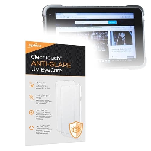 BoxWave Screen Protector Compatible with Vanquisher SV-86 Rugged Tablet (8 in) - ClearTouch Anti-Glare Anti-UV EyeCare (2-Pack), Filters Out Harmful Blue Light Reduce Fatigue