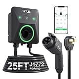 IYILO Level 2 EV Charger, 40Amp/9.6KW, J1772 Wall Electric Car Charger with Dual Temp Sensors(Exclusive), Wi-Fi(2.4 GHz), RFID, Smart App-Scheduled Charging, NEMA 14-50P, 240V, UL, ETL & Energy Star