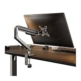 Monitor Arm Single Monitor Mount - Single Monitor Arm Desk Mount, Fully Adjustable Mechanical Spring Monitor Arm with Mount, Fits 17-32" Screens Within 19.8 Lb