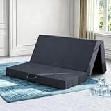 Opoiar Tri Folding Mattress 6 Inch Cooling Gel Memory Foam Full Trifold Mattress Portable Floor Bed with Washable Ice Silk Cover & Storage Bag Space-Saving for Murphy Bed,Guest, Camping,Travel
