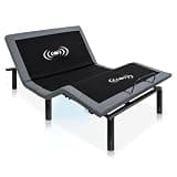 Hedva Queen Adjustable Bed Frame, Head & Foot Incline, Zero Gravity, Massage, Anti-Snore, 4 USB Ports, LED Under-Bed Light, Easy 5 Min Assembly, Wireless Remote (Black)