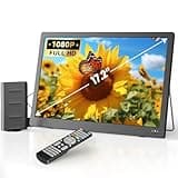NORTHING 17.2" Portable TV with Antenna, 7000mAH Built-in Powered TV with USB/HDMI/AV Input, 12V Small T V for Camping Kitchen Bedroom RV Patio Car Power Outage, Sleep Timer