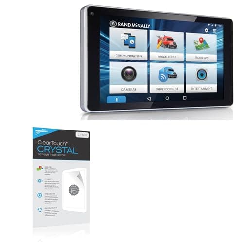 BoxWave Screen Protector Compatible with Rand McNally OverDryve 7 Pro - ClearTouch Crystal (2-Pack), HD Film Skin - Shields from Scratches