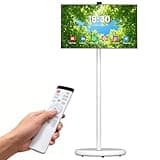 VLH 27″ FHD Touch Screen Rolling TV, Smart Portable TV on Wheels, 6G+128GB, 27000mAh Battery, Android 15 OS, EDLA-Certified, Wireless Tablet TV with Voice Remote Control, Built-in 13MP Camera