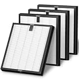 HY4866 Filters Compatible with MORENTO HY4866, WESTHEY HY4866, YIOU M1 Air Purifier, 3-in-1 H13 Ture HEPA Replacement Filters (Extra 4 Pre-filter) Enhanced Version for HY4866, 4 Pack