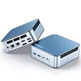 Getorli Mini PC, Dual LAN Ryzen 5 7430U Up to 4.3GHz,16GB DDR4 RAM 512GB SSD, Mini Computers Support Triple 4K Display, WiFi6 BT5.3 Mini Desktop Computer for Home Office Daily Use & Light Gaming