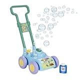 BLUEY Bubble Lawn Mower for Toddlers, Bubble Blowing Machine with Sound for Indoor and Outdoor Gardening Toy, Plays Bluey Music, Birthday, Party Favor for Preschool Girls and Boys