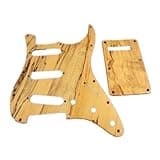 Wsymxuo Electric Guitar Pickguard Replacement Part Wood Guitar Pickguard Smooth Edge Musical Accessory, Spalted Maple