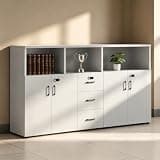 YCZYCZ Lateral File Cabinet with Lock, Metal Office Storage Cabinet, 2 Drawer Lateral File Cabinets for Home Office, A4 Letter Size, Heavy Duty Steel Filing Cabinet for Documents Storage