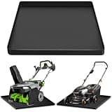 HFYZZ Snow Blower Mat, 27''x27''Silicone Snowblower Drip Pan with Raised Edge for Garage, Electric Snow Shovel Mat Garage Oil Spill Protector Pad, Non-Slip No Splatter