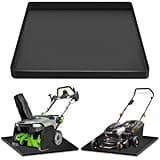 HFYZZ Snow Blower Mat, 27''x27''Silicone Snowblower Drip Pan with Raised Edge for Garage, Electric Snow Shovel Mat Garage Oil Spill Protector Pad, Non-Slip No Splatter