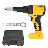 Aurikall Compatible with DCB201 DCB203 DCB204 DCB206 DCB207 DCB208 20V Batteries - Cordless Rivet Tool, Automatic Rivet Gun with Brushless Motor and LED Light, 3.2-4.8 mm Capacity, 10KN