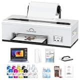RAINBOWDGT R1390 A3 DTF Printer Bundle: T-Shirt Machine with DTF Laptop