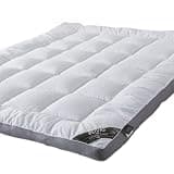 BEIVIG Mattress Topper Twin Mattress Pad Protector - Quality Plush Luxury Down Alternative Pillow Top - Extra Thick Mattress Cover(Twin Size), White
