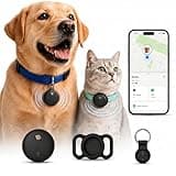 GPS Tracker for Dogs, Pet Location Finder, No Monthly Fee, No SIM Card, Works with Apple Find My App, Ultra-Slim IP68 Waterproof Anti-Lost Tag for Dogs, Cats, Keys, Bags and Luggage 1 Pc