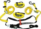 SecureMyCargo - Kayak & Paddleboard Truck Bed Strap – Fast 30‑Second Tie‑Down System for Pickups – Secure SUP, Canoe, or Kayak Without Ratchets or Knots–Dual Nose Strap System for 1 or 2 Watercraft