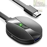4K Output AIMIBO Wireless HDMI Display Dongle Adapter 2160@60Hz Ultra HD, Miracast Adapter Support AirPlay DLNA from i-Phone 17, Android, Tablet, Laptop, Windows, Mac-Book to TV/Monitor/Projector