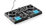 Hercules DJControl Inpulse 200 MK3 DJ Controller, 2 Deck DJ Mixer with Jog Wheels, Pads, Crossfader, Beginner DJ Equipment with Tutorials and Streaming, Compact Portable DJ Board, Compatible with PC
