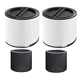 A51U 90304 Filter Cartridge Kit, Compatible For Shop Vac 90350, 5-Gallon And Above Wet/Dry Vacuum Cleaner