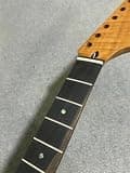 22 fret Roasting Flame Maple electric guitar neck Ebony Fretboard dots Inlay