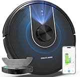 Bagotte Robot Vacuum and Mop Combo, 6000Pa Robotic Vacuums with Mapping, LiDAR Navigation,Automatic Self-Recharging,WiFi/App/Alexa/Remote Control for Pet Hair,Hard Floor,Carpet