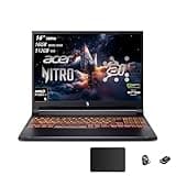 Acer Nitro V 16 AI Gaming Laptop, 16" WUXGA IPS 180Hz Display, AMD Ryzen AI 5 240, NVIDIA GeForce RTX 5050 8GB GDDR7 VRAM(Up to 440 AI Tops), 16GB RAM, 512GB, Backlit KB, Win11H, TWE Accessories