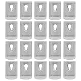 SOESFOUFU 20pcs Stainless Steel Tape Measure Clip, Measuring Tape Holder Belt Clip Set, Replacement Buckles for Carpenters & Tool Belts, Secure Attachment