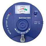 Quartz movement tester and button for battery analyzer with beep sound and pointer display for 1 5V 3V batteries on