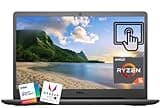 Dell Inspiron 15.6" HD Touchscreen Laptop, AMD Ryzen 5, 8GB DDR4 RAM, 256GB SSD, Windows 11, Thin & Lightweight Notebook for Work, Study & Business, Fast Charging ,Long-Lasting Battery