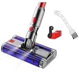Carpet Cleaning Soft Double Roller Brush Floor Head for Compatible for V7 V8 V10 V11 V15 Vacuum Parts Electric Floor Head with LED Headlights