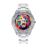 FekiLoot Watches for Men Big Face Stainless Steel Wristwatch Casual Watch