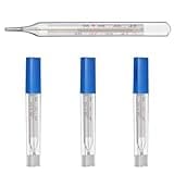 ARTIBETTER 4Pcs Glass Temperature Measurement Tool, Accurate Oral Thermometer for Adults, Body Thermometer with Easy Reading, Reliable Thermometer for Family Home Use, Under Tongue Thermomete
