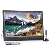 NORTHING 19.2 Inch Portable TV with Antenna, 1080P LED Small TV with HDMI Input/AV Input/USB Port, Flat Screen TV Built-in Stand, for Camping Kitchen Bedroom Patio RV Indoor Outdoor