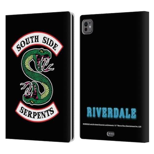 Head Case Designs Officially Licensed Riverdale South Side Serpents Graphic Art Leather Wallet Case Compatible with Apple iPad Pro 11 M4/M5 2024/2025