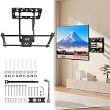 Genostack Listed Full Motion TV Wall Mount for 30-50" TVs up to 300lbs, Heavy Duty TV Mount with Dual Articulating Arms, Tool-Free Smooth Tilt, Swivel