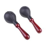 Brand Name 1 Pair Maracas Shakers - Plastic Rattles Sand Hammer Hand Percussion Musical Instruments with Smooth Wooden Handle for Adults, Kids, Live Performance, Party Favor, KTV, Band