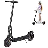 Fcgeoi Electric Scooter, 500W Powerful Motor, 18 MPH Top Speed, 21 Miles Long Range, 8.5" Tires EScooter, Drum Brake, Foldable Lightweight, Commuting Electric Scooter for Adults