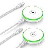 for Pixel 10 Pro XL Magnetic Wireless Charger Fast Charging Pad 2Pack 25W for Google Pixel 10 Pro Fold 10A 10 9A 9 8a 7 7a 6 5 4,Magnet Magsafe Wireless Charger Mat Android for Samsung S26 Ultra