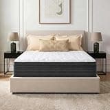 Vesgantti Queen Bed Mattress 12 Inch - Cooling Hybrid Single Mattress in a Box for Back Pain Relief - Pocket Spring & Memory Foam | Fiberglass-Free, Medium Firm Feel, CertiPUR-US, 120 Nights Trial